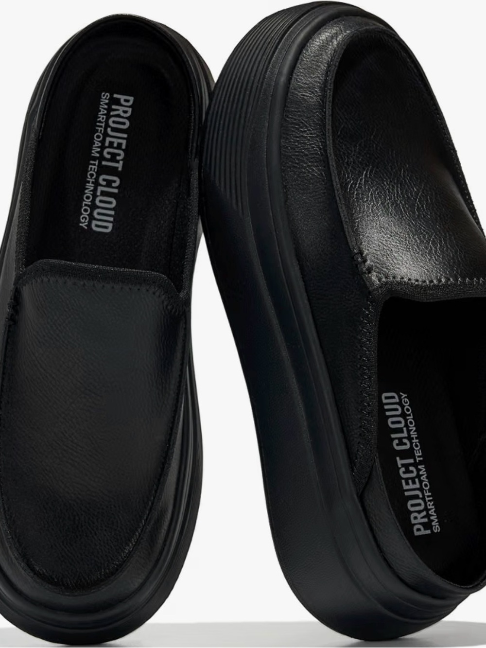Project Cloud Women’s Black Slip-On Loafers